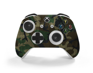 Xbox One S Controller Woodland Camo Decal Kit