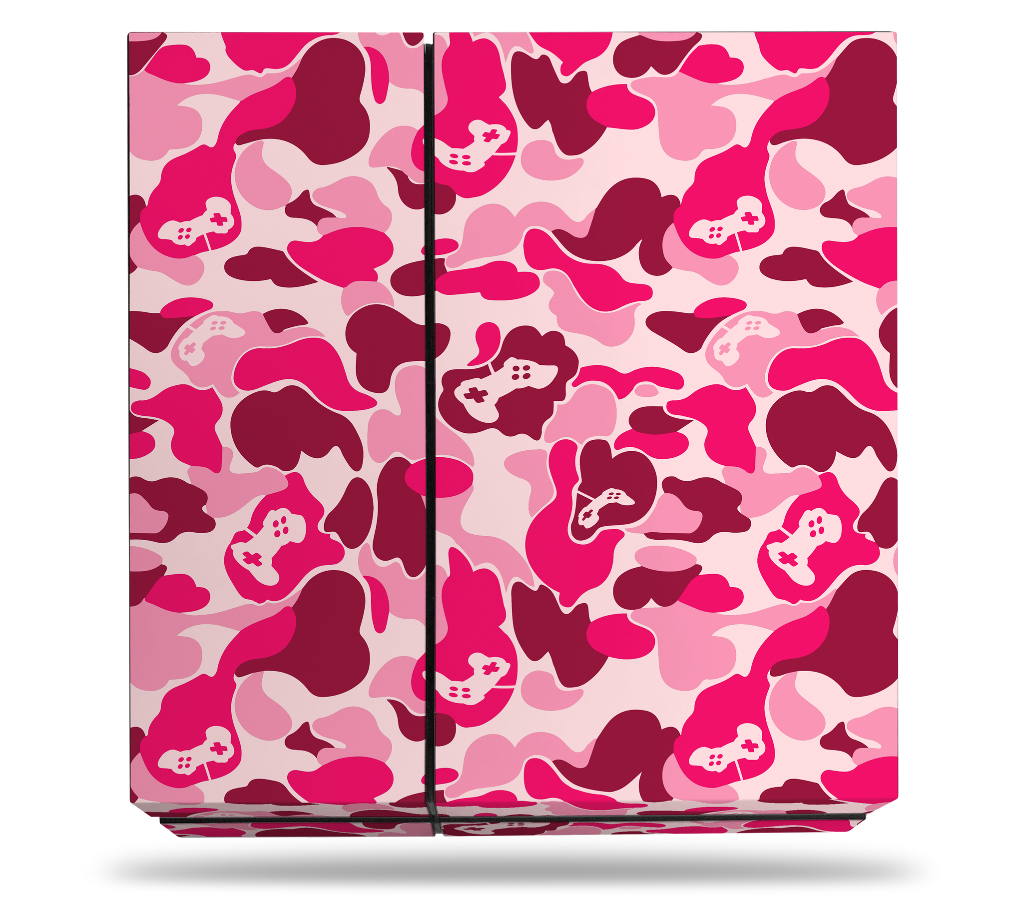 Transparent Pink Bape Logo Sony PS4 Pink Game Camo Decal Skin Kit