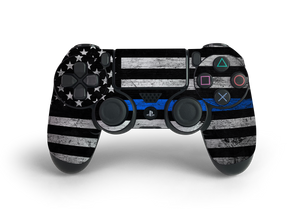 PS4 Controller Thin Blue Line Decal Kit