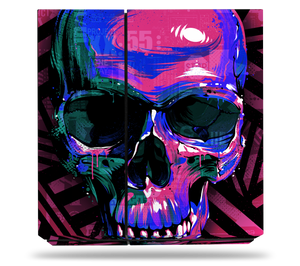 Sony PS4 Pink Cyber Skull Skin