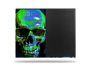Xbox One Blue Cyber Skull Skin