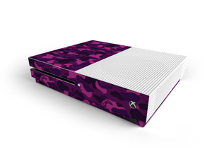 Xbox One S Purple Game Camo Skin